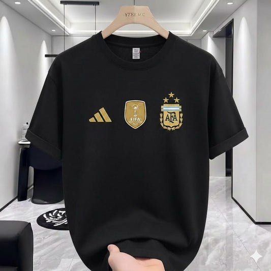 Argentina Black - FIFA Premium Drop shoulder Chian T-shirt