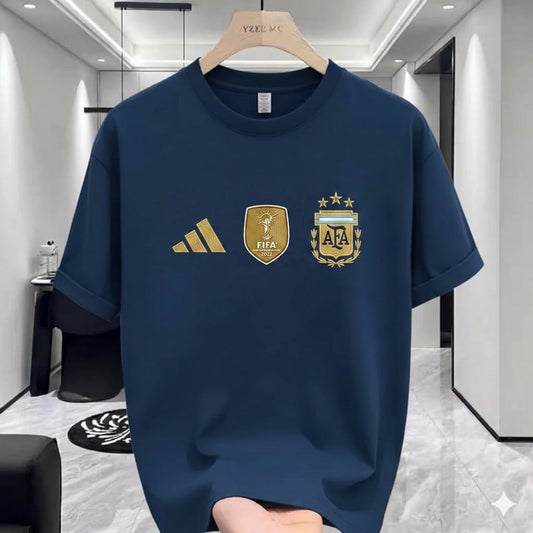 Argentina Blue - FIFA Premium Drop shoulder Chian T-shirt